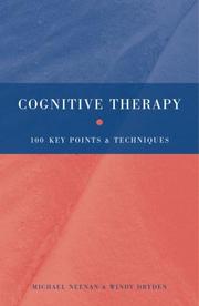 Cover of: Cognitive therapy: 100 key points and techniques