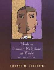 Cover of: Modern human relations at work
