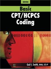 Cover of: Basic CPT / HCPCS Coding by Gail I. Smith