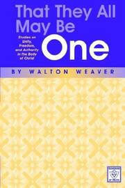 Cover of: That They All May Be One