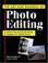 Cover of: The art and business of photo editing