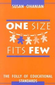 Cover of: One Size Fits Few: The Folly of Educational Standards