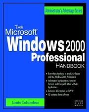 Cover of: The Microsoft Windows 2000 Professional Handbook (With CD-ROM) (Administrator's Advantage Series)