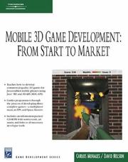 Cover of: Mobile 3D Game Development: From Start to Market (Charles River Media Game Development)