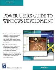 Cover of: Power User's Guide to Windows Development (Programming Series)