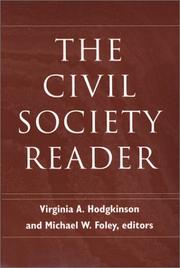 Cover of: The Civil Society Reader (Civil Society : Historical and Contemporary Perspectives)