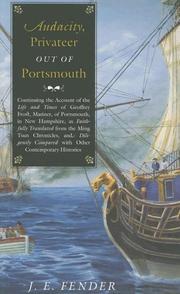 Cover of: Audacity, Privateer Out of Portsmouth by J. E. Fender