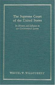 The Supreme court of the United States by Westel Woodbury Willoughby