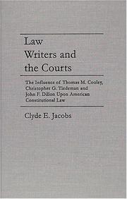 Law writers and the courts by Clyde Edward Jacobs