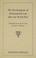 Cover of: The development of international law after the World War