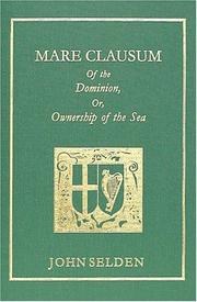 Mare clausum by John Selden