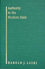 Cover of: Authority in the Modern State by Harold Joseph Laski