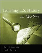 Cover of: Teaching U.S. history as mystery