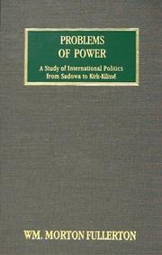 Cover of: Problems of Power | William Morton Fullerton