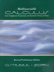 Cover of: Multivariable Calculus from Graphical, Numerical, and Symbolic Points of View
