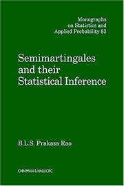 Cover of: Semimartingales and their Statistical Inference (Monographs on Statistics and Applied Probability)