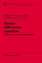 Cover of: Partial Differential Equations: Theory and Numerical Solution (Research Notes in Mathematics Series)