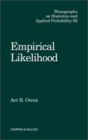 Cover of: Empirical Likelihood by Art B. Owen