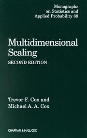 Multidimensional scaling by Trevor F. Cox