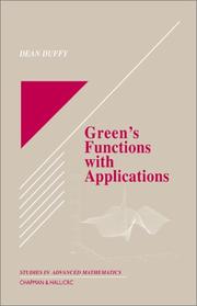 Green's Functions with Applications by Dean G. Duffy