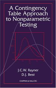 A contingency table approach to nonparametric testing by J.C.W. Rayner, D.J. Best