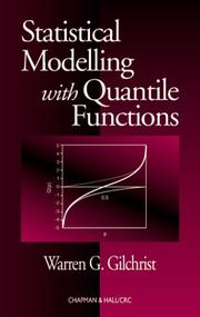 Cover of: Statistical Modelling with Quantile Functions
