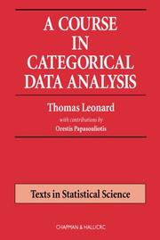 Cover of: A Course in Categorical Data Analysis (Texts in Statistical Science)