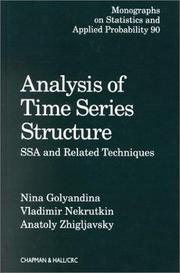 Cover of: Analysis of Time Series Structure: SSA and Related Techniques