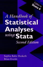 Cover of: A handbook of statistical analyses using Stata | S. Rabe-Hesketh