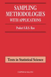 Cover of: Sampling Methodologies with Applications (Texts in Statistical Science) | Poduri S.R.S. Rao