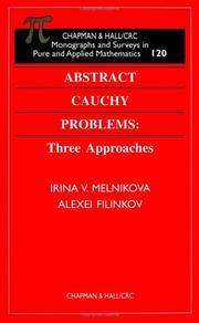 Cover of: Abstract Cauchy Problems by Irina V. Melnikova, Alexei Filinkov