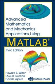 Cover of: Advanced Mathematics and Mechanics Applications Using MATLAB