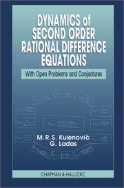 Cover of: Dynamics of Second Order Rational Difference Equations: With Open Problems and Conjectures