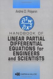 Cover of: Handbook of Linear Partial Differential Equations for Engineers and Scientists