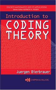 Introduction to Coding Theory by Juergen Bierbrauer