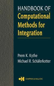 Cover of: Handbook of Computational Methods for Integration by Prem K. Kythe, Michael R. Schaferkotter