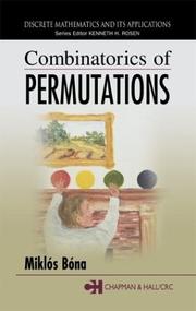 Cover of: Combinatorics of Permutations (Discrete Mathematics and Its Applications) by Miklos Bona