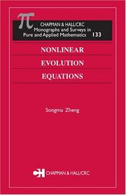 Cover of: Nonlinear Evolution Equations (Chapman & Hall/Crc Monographs and Surveys in Pure and Applied Mathematics)