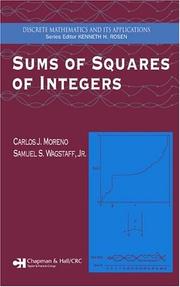 Cover of: Sums of squares of integers