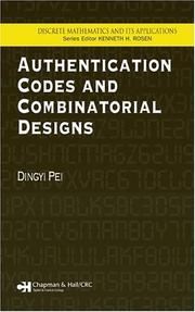 Authentication codes and combinatorial designs by Dingyi Pei