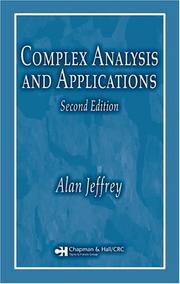 Cover of: Complex analysis and applications | Alan Jeffrey