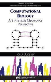 Cover of: Computational Biology: A Statistical Mechanics Perspective (Chapman & Hall/Crc Mathematical and Computational Biology Series)