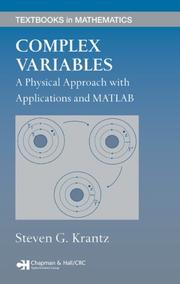 Cover of: Complex Variables by Steven G. Krantz