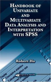 Cover of: Handbook of univariate and multivariate data analysis and interpretation with SPSS by Ho, Robert.