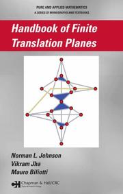 Cover of: Handbook of Finite Translation Planes (Pure and Applied Mathematics) by Norman Johnson, Vikram Jha, Mauro Biliotti