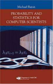 Cover of: Probability and Statistics for Computer Scientists