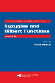 Cover of: Syzygies and Hilbert Functions