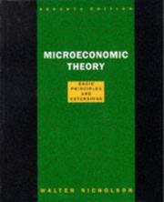 Cover of: Microeconomic theory by Walter Nicholson