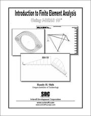 Cover of: Introduction to Finite Element Analysis with I-DEAS 10 | Randy Shih