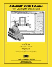 Cover of: AutoCAD 2008 Tutorial - First Level: 2D Fundamentals